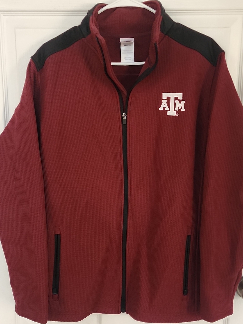 Rivalry Threads Maroon and Black Zip-Up Jacket